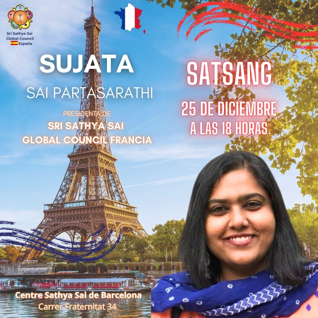 Satsang de Sujata Sai Parthasarathi en Barcelona | 25 de diciembre a las 18 horas