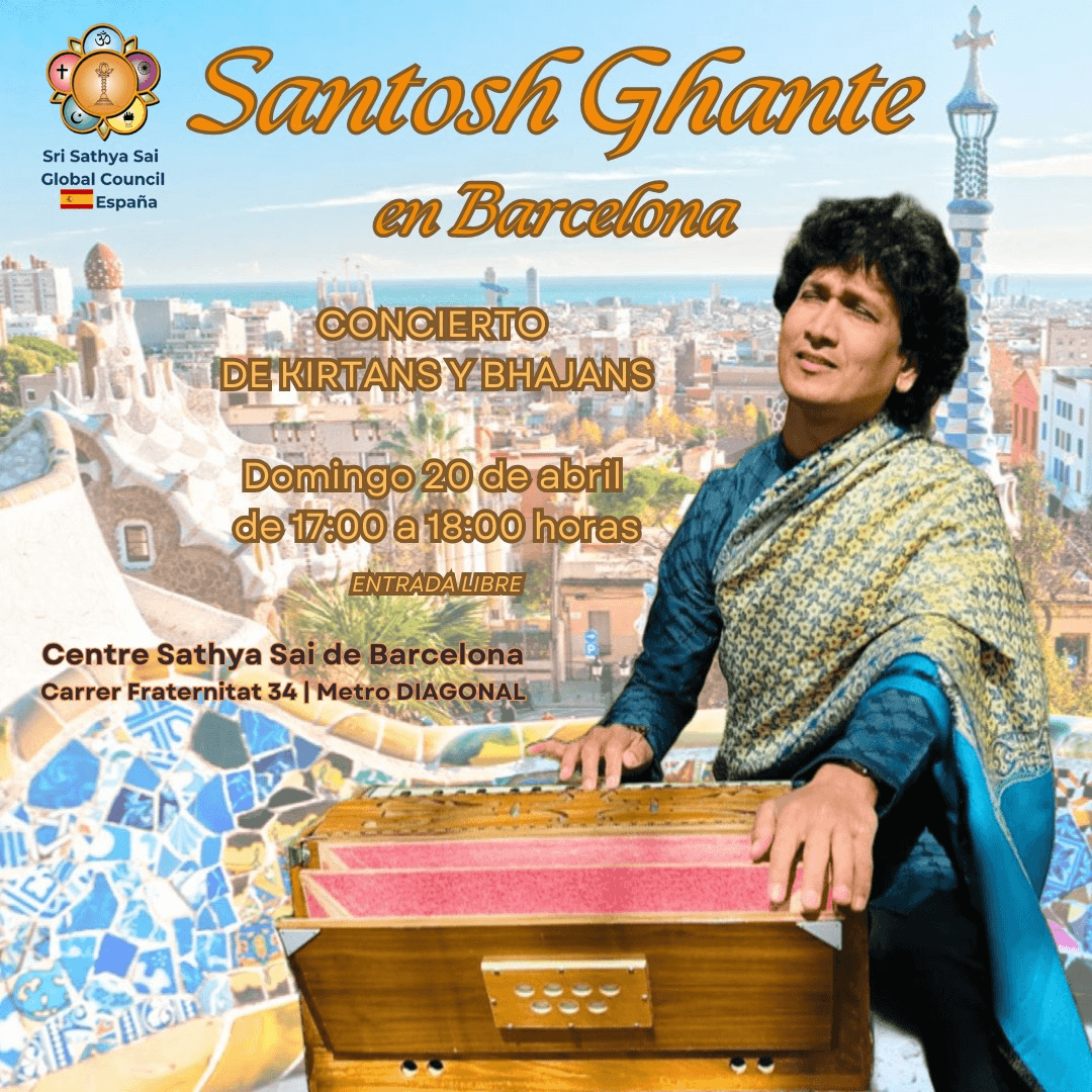 🔊 CONCIERTO DE SANTOSH GHANTE EN EL CENTRE SATHYA SAI DE BARCELONA 🎶