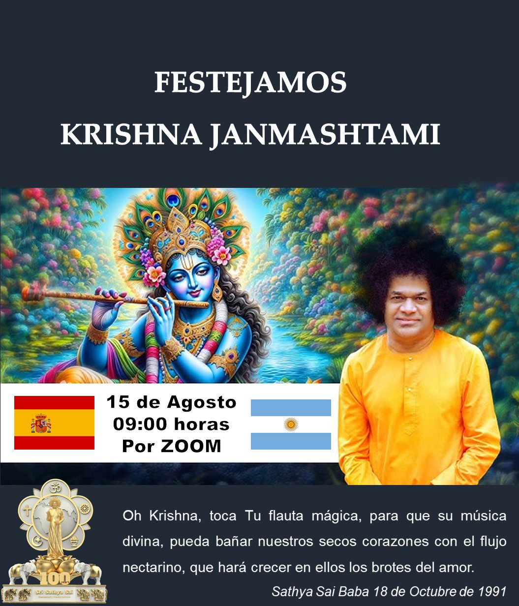 Invitamos a Participar del Festejo de Krishna Janmashtami🧡