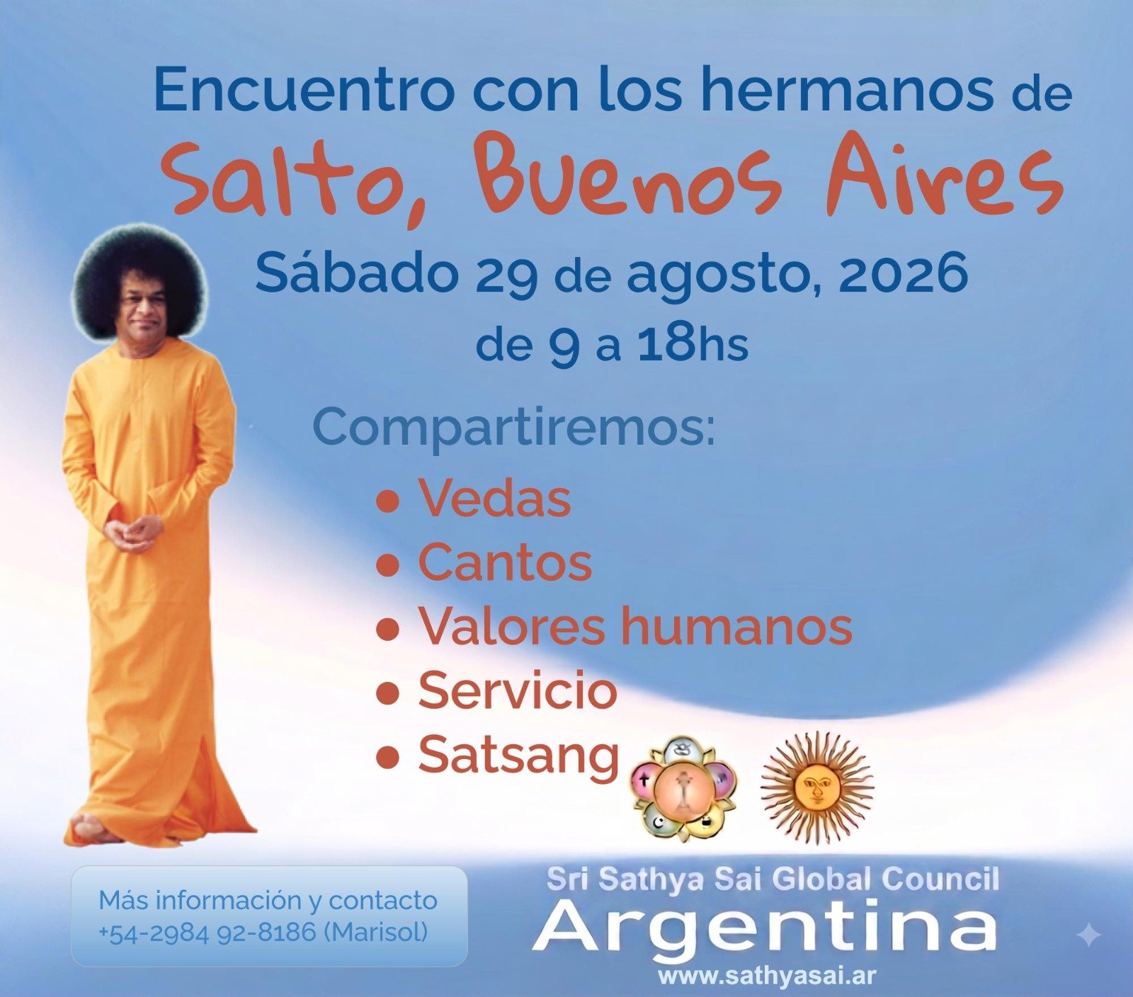 Próxima visita de los integrantes de la Fundacion SSSGC de Argentina a Salto – Pcia. de Buenos Aires